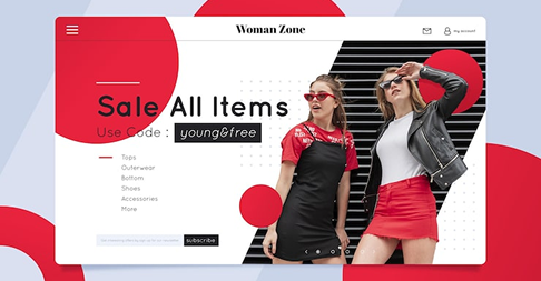 Screenshot of Shopify e-commerce website interface